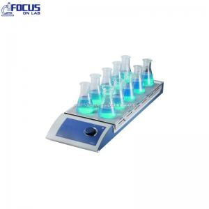 120°C 1100rpm 10 Position Magnetic Hotplate Stirrer 